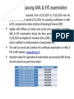 Details & Time Table of AML & KYC - IIBF Examination