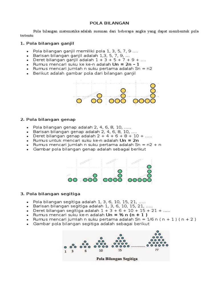 Rumus Un Pola Bilangan Genap Edukasi Lif Co Id