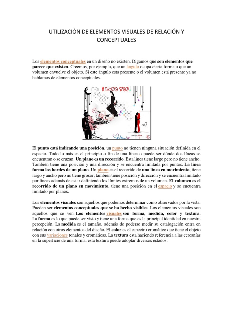 Elementos Visuales en Diseño y Relación | PDF | Lluvia de ideas | Color