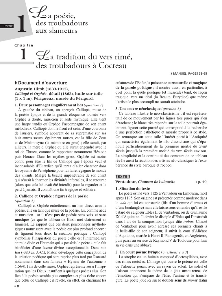 poéme la bicyclette manuel cinquième