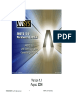 ANSYS 10.0 Workbench Tutorial - Description of Tutorials.pdf