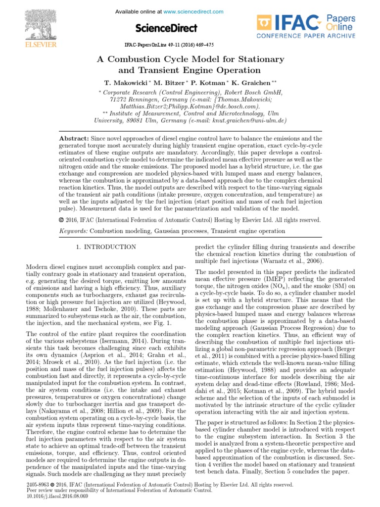 Sciencedirect Sciencedirect PDF Diesel Engine Engines