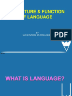 The Nature & Function of Language