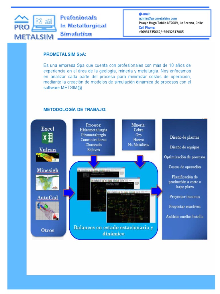 Metsim Print 2018 | PDF | Minería | Simulación