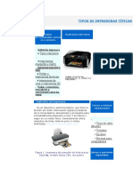 Tipos de Impresoras