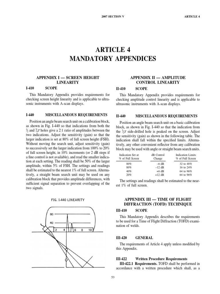 Asme Sec 5 Tofd PDF Array Data Structure Amplitude