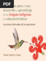Estrategias para El Uso y Desarrollo de Las Lenguas Indigenas-Tania Santos