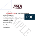 Legal Entities: Operations Manual