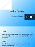 Nuclear Reactions: Fission and Fusion