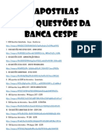 48 Apostilas de Questões - Banca Cespe