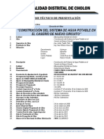 informe técnico de presentación