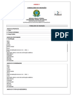 ANEXO III - Formulário de Inscrição