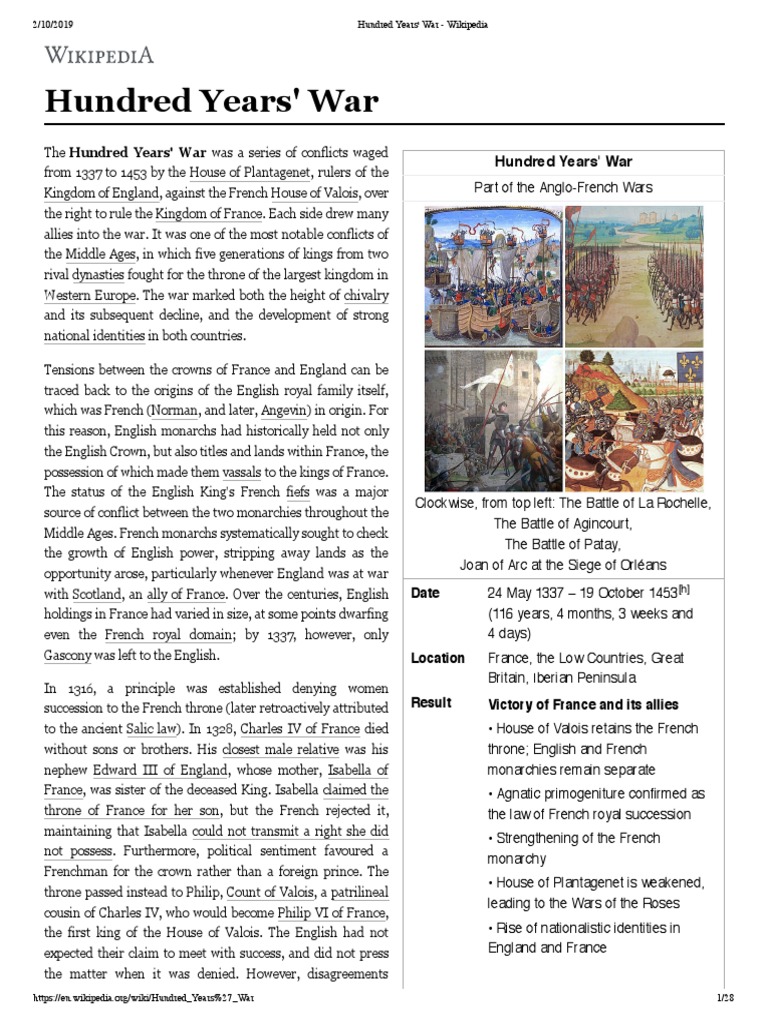 Hundred Years War Wikipedia House Of Plantagenet House Of