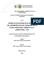 Diseño de Un Sistema de Evaluación Del Desempeño 360º Del Personal de La Planta Industrial Chemoto S.A.C. Lambayeque - 2015