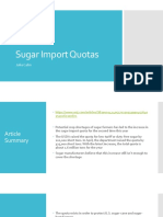 Sugar Import Quotas