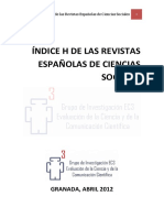 Indiceh Ciencias Sociales