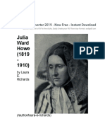 Julia Ward Howe (1819 - 1910) : PDF Converter 2019 - Now Free - Instant Download - Totally Free