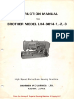 Brother LH4-B814-1, - 2, - 3 Instruction Manual PDF