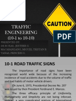 TRAFFIC ENGINEERING: ROAD SIGNS AND INTERSECTION CONTROLS
