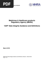 MHRA GXP Data Integrity Guide March Edited Final PDF