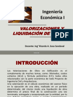 VALORIZACIONES y LIQUIDACION DE OBRA PDF