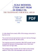 Small Scale Biodiesel Production Unit From Non Edible Oil: The Technology For Rural Areas