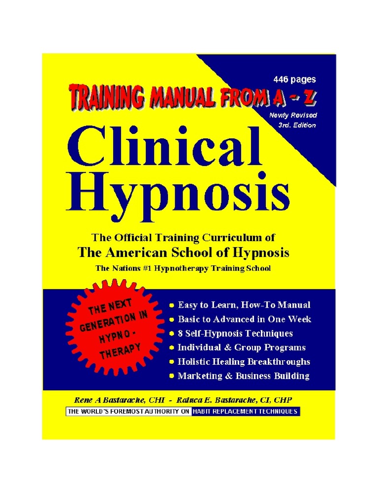 Hypnosis Manual PDF Hypnotherapy Hypnosis