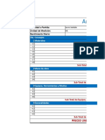 ANALISIS DE COSTOS UNITARIOS