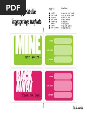luggage tag