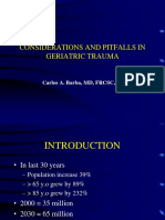 Geriatrics Trauma Power Point Presentation Dr. Barba