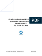Oracle Applications 11.5.9 Script Generation Utilizing Mercury Loadrunner™ by Jason Delano