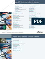 Jefferies Conference-Summit Calendar