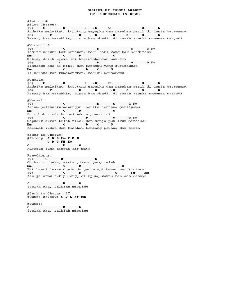 Download Lagu Sunset Di Tanah Anarki Lirik Terbaru