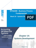 ISYS6300 - Business Process Fundamental: Week 10 - Systems Development