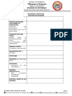 HRD F 004 Training Proposal