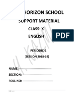 New Horizon School: Support Material