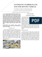 Design of Automatic Number Plate Recognition For Moving Vehicle