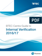 BTEC Centre Guide To Internal Verification