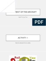 Movement of The Aircraft