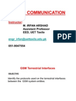 GSM Terrestrial Interfaces (Lecture-3)