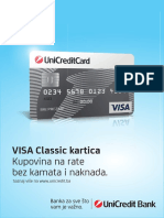 Smjernice Za Koristenje Kartice - Visa Classic PDF