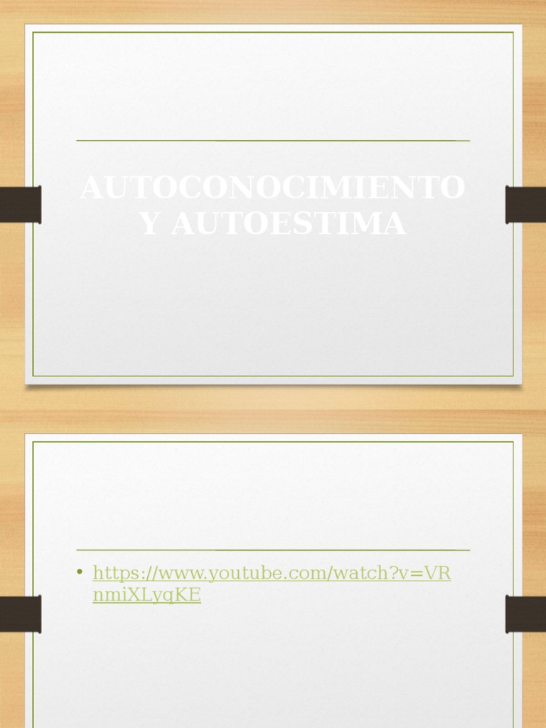 Autoconocimiento y autoestima: claves esenciales | PDF | Familia ...