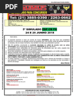 5° SIMULADO - ESP CB FN - JUNHO 2018 - IMPRESSÃO