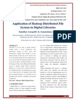 Application of Hadoop Distributed File System in Digital Libraries