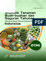 Statistik Tanaman Buah-Buahan Dan Sayuran Tahunan Indonesia 2016 PDF