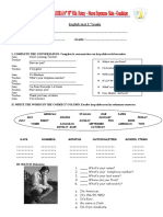 Examen de Ingles de Recuperacion Con Respuesta