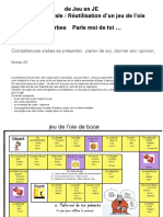 JEU Pour L'apprentissage Du FLE Niveau A2 PARLE-MOI-De