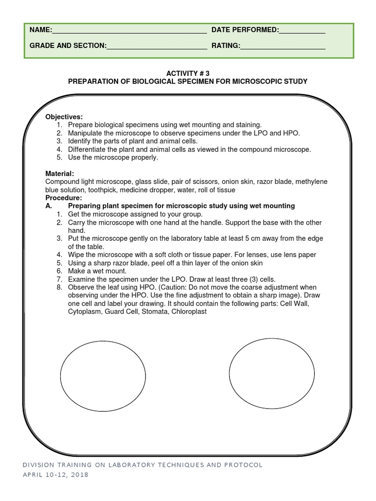 Lab Techniques & Protocol Training | PDF | Staining | Microscope