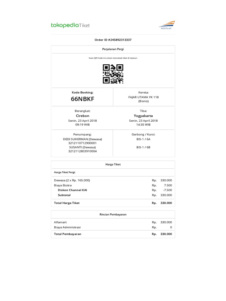 Cek Pesanan Pesan Tiket Kereta Api Online Harga Promo