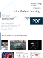 Mathematical Concepts for Machine Learning